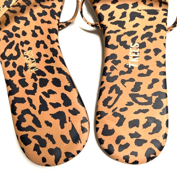 TKEES Gemma Cheetah 2 Strap Samdals - Picture 3 of 12